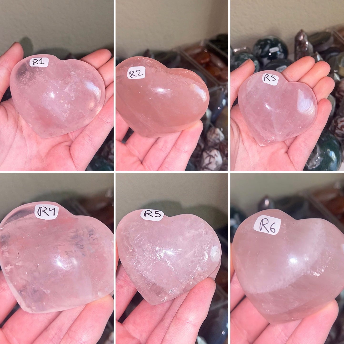 rose quartz heart