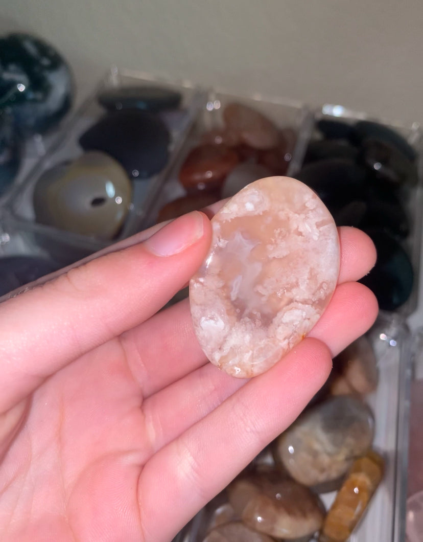 flower agate flatstone