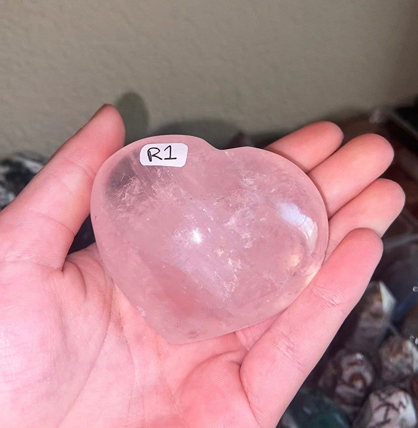 rose quartz heart