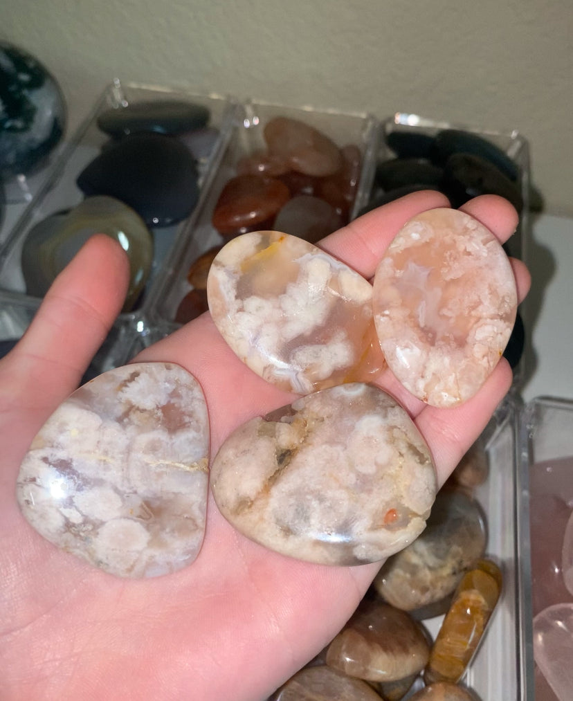 flower agate flatstone