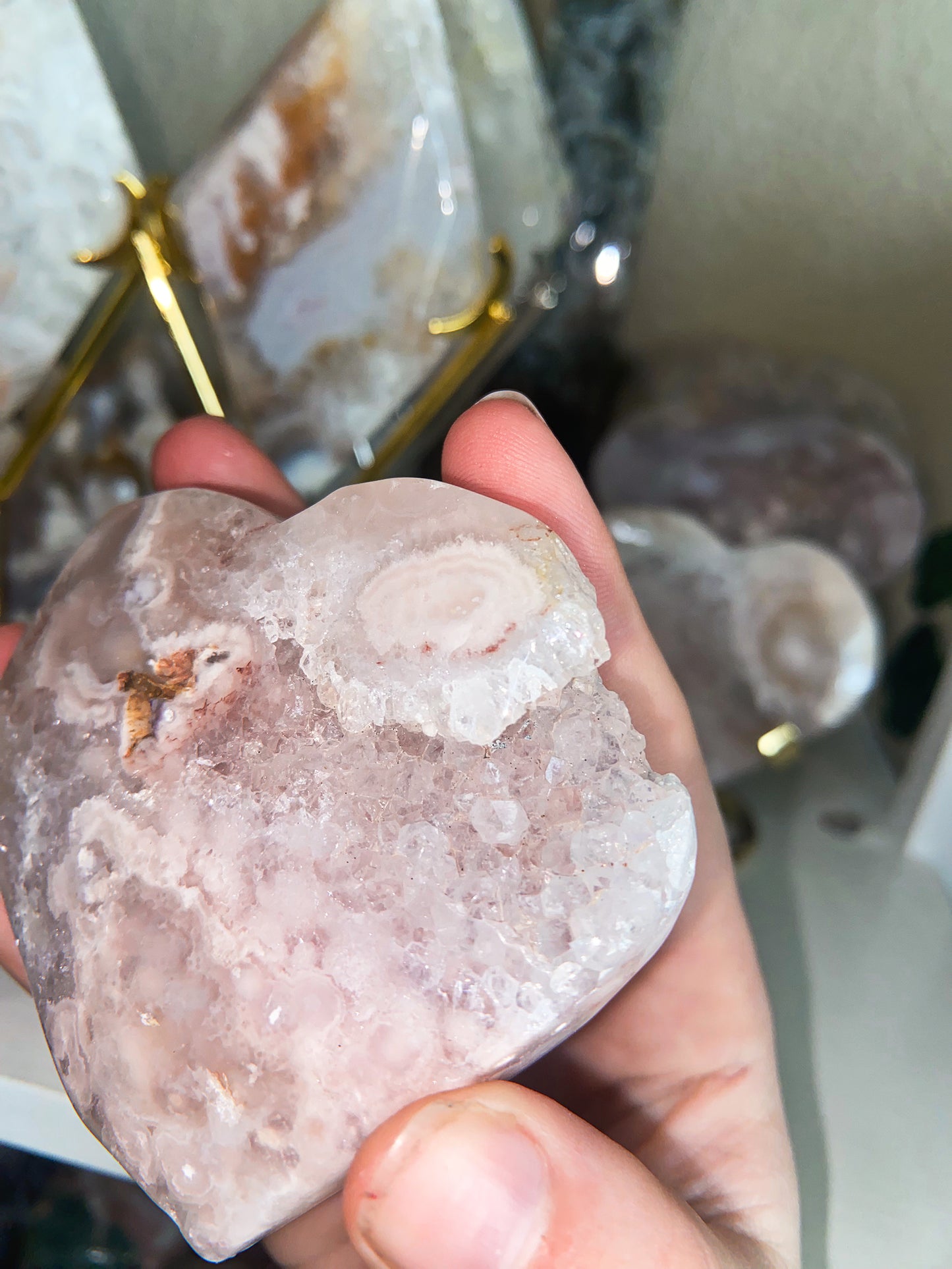 pink amethyst heart 2