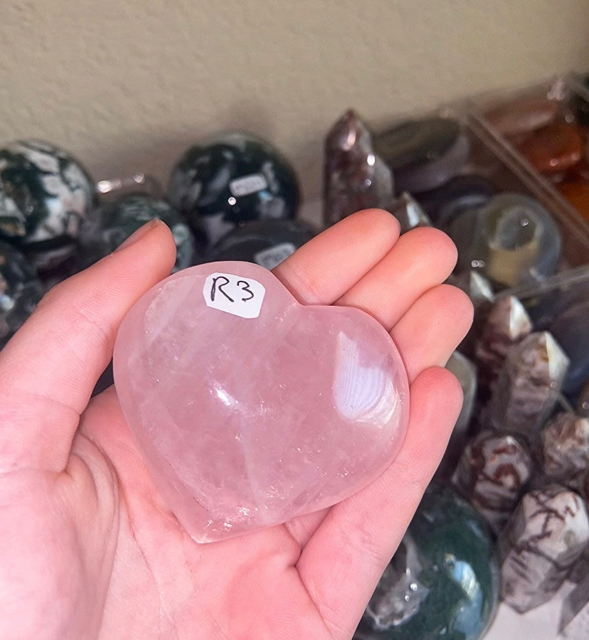 rose quartz heart